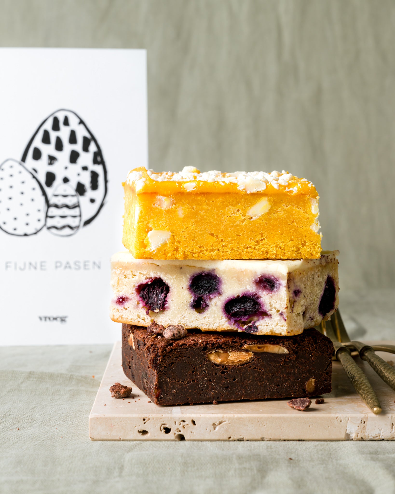 Brievenbus brownies Pasen