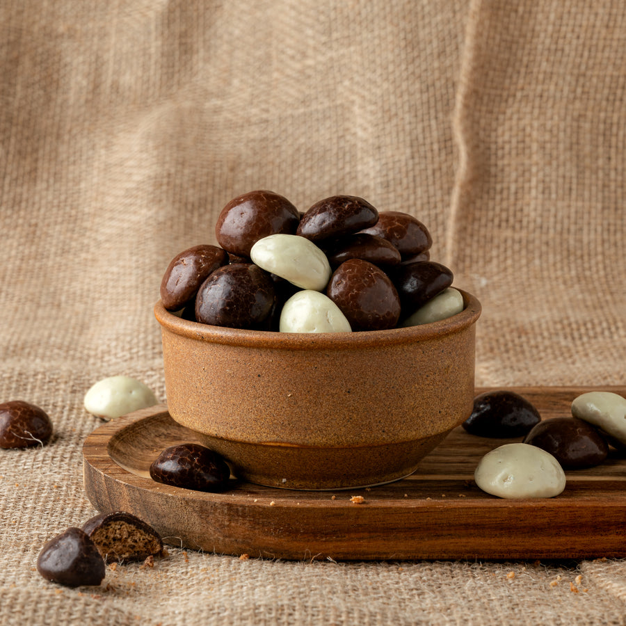 Kruidnoten met chocolade