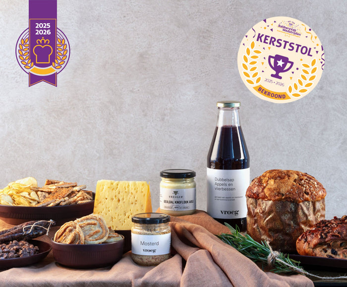 Brochure kerstpakketten van Vroeg
